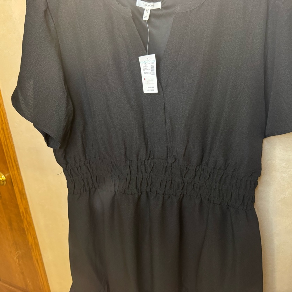Maurices Charcoal V-Neck Dress - Picture 3 of 4